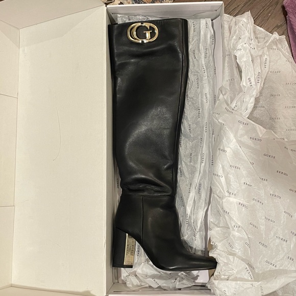 Guess Elandre Leather Over-The-Knee Boots | Women’s Size 6.5 | Pre-owned - Picture 8 of 13